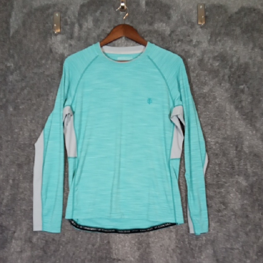 Coolibar Long Sleeve Rash Guard UPF 50 swim Water Repellent Mens M